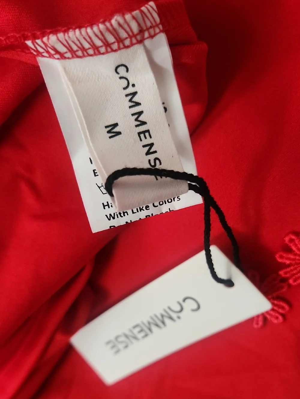 Commense Red Floral Strap Mini Dress - Picture 9 of 10